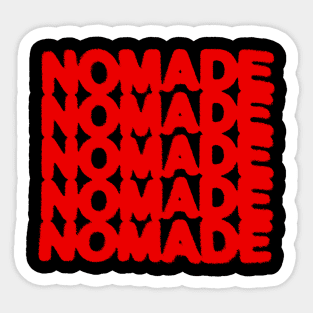 NOMADE RED Sticker